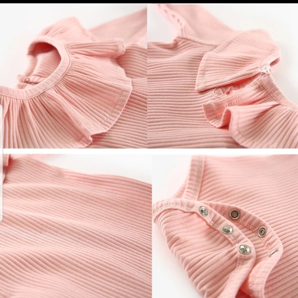 RUFFLE COLLAR RIB BODYSUIT - Picture 5 of 8